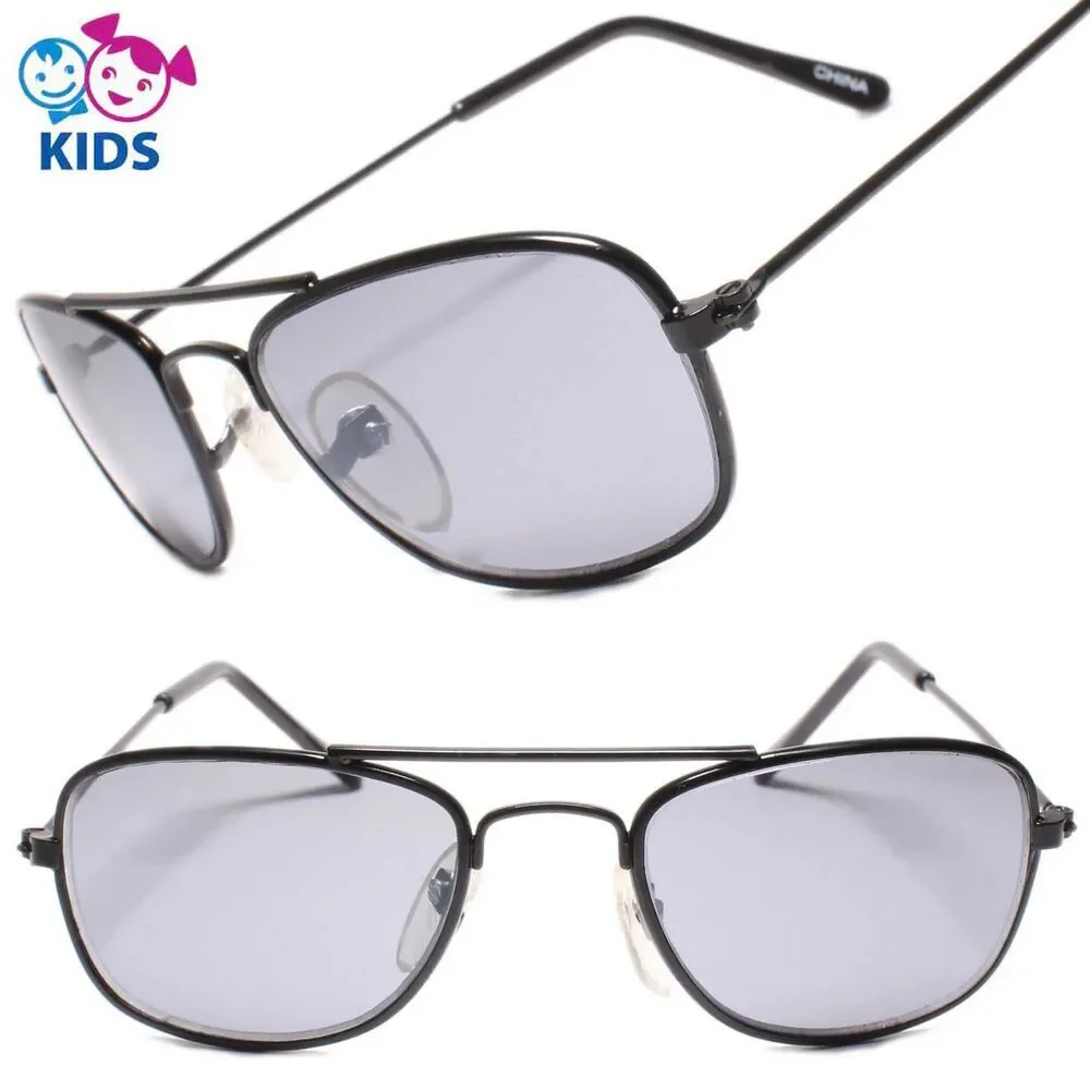 Kids 0-2 year Rectangle Black Sunglasses 100% UV Protection